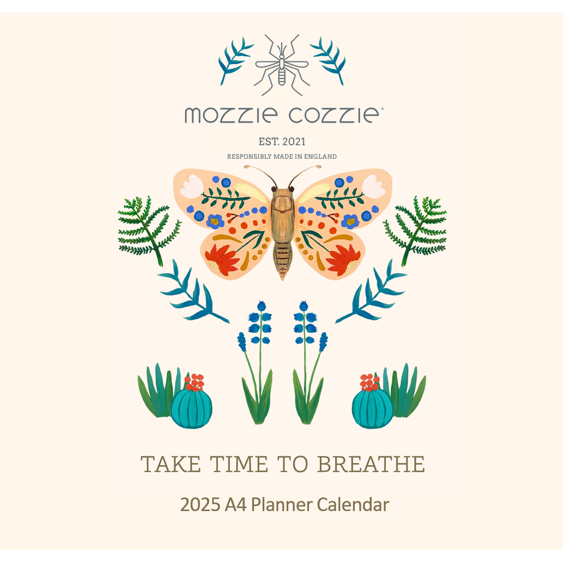 Mozzie Cozzie A4 wall planner calendar - 12 months